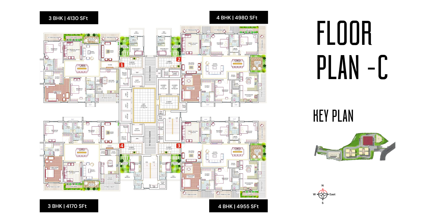 Lansum Encanto 3BHK and 4BHK apartments